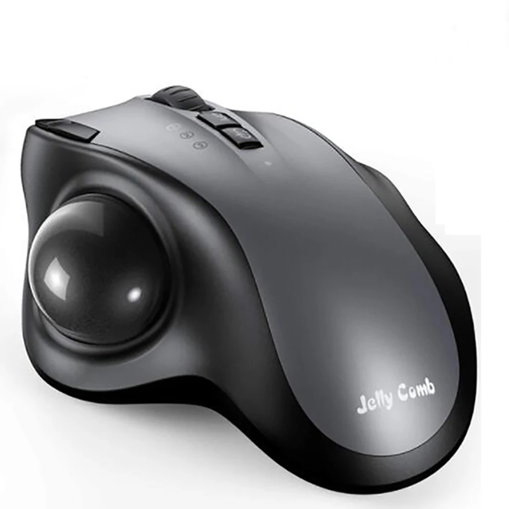 

JOMAA Trackball Bluetooth Wireless Mouse For Computer 2.4G Rechargeable Ergonomic Mouse Easy Thumb Control Compatible For Laptop