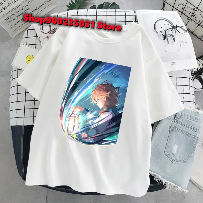 2025 New Anime Bubble Girl Print T Shirts Women's Oversized Black Short Sleeve Harajuku Graphic T-shirt Y2k Tops Summer Couples