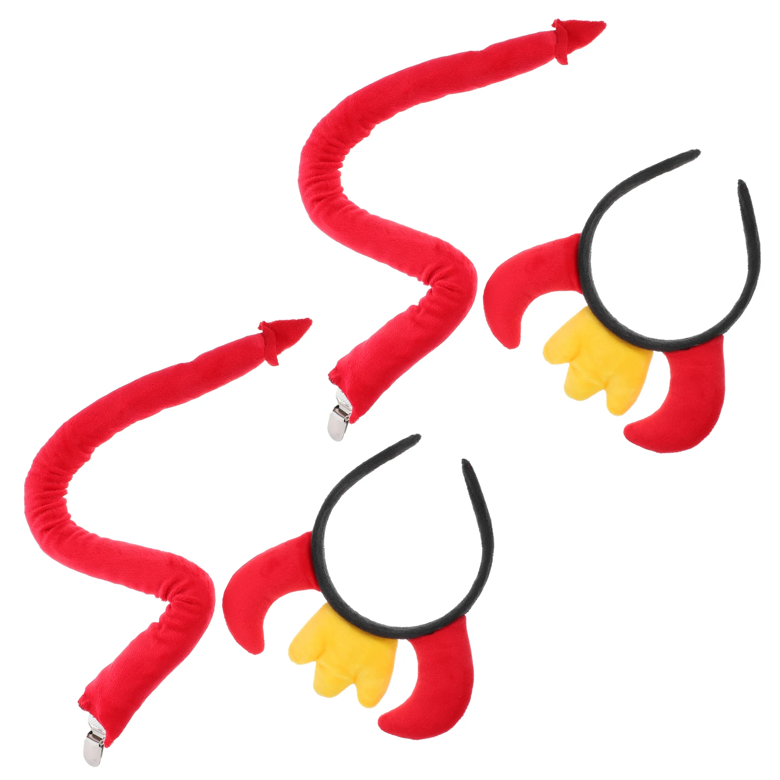 

Creative Cartoon Hair Accessories Cosplay Demon Ears Headband Devils Horns Woman
