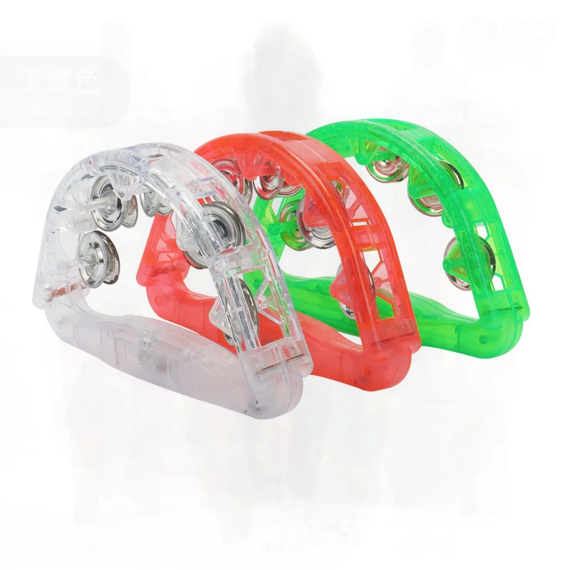

LED Flashing Hand Bell Luminous Concert Prop PVC Colorful KTV Bar Entertainment Cheering Stal Toys Pink Blue Green White Red