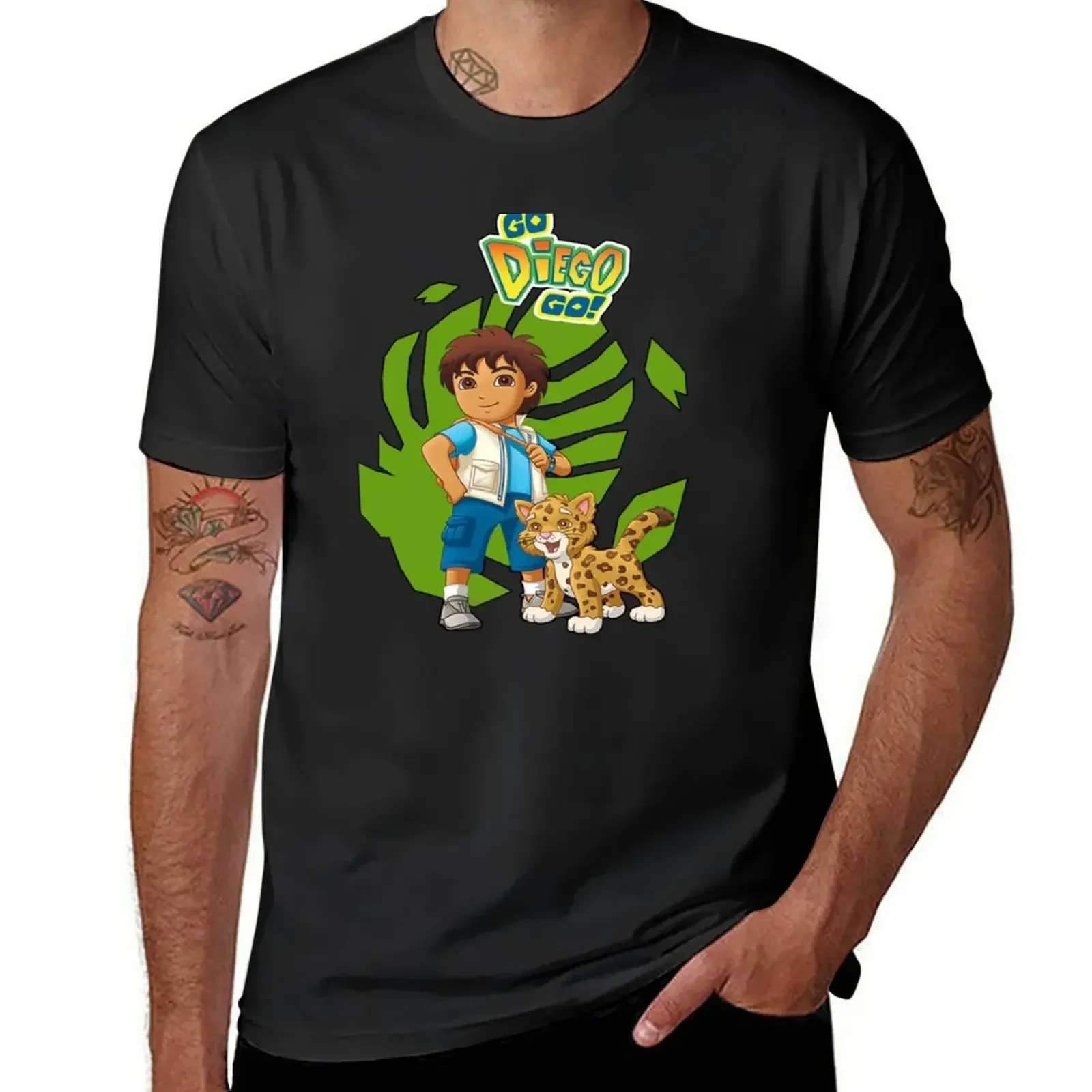 

GO DIEGO GO T-Shirt boys animal print new edition sports fans quick-drying men clothing