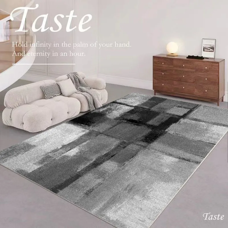 Abstract Luxury Style Living Room Carpet Art Design Rugs for Bedroom Soft Rug Washable Non-slip Elastic Office Floor Mat 발매트