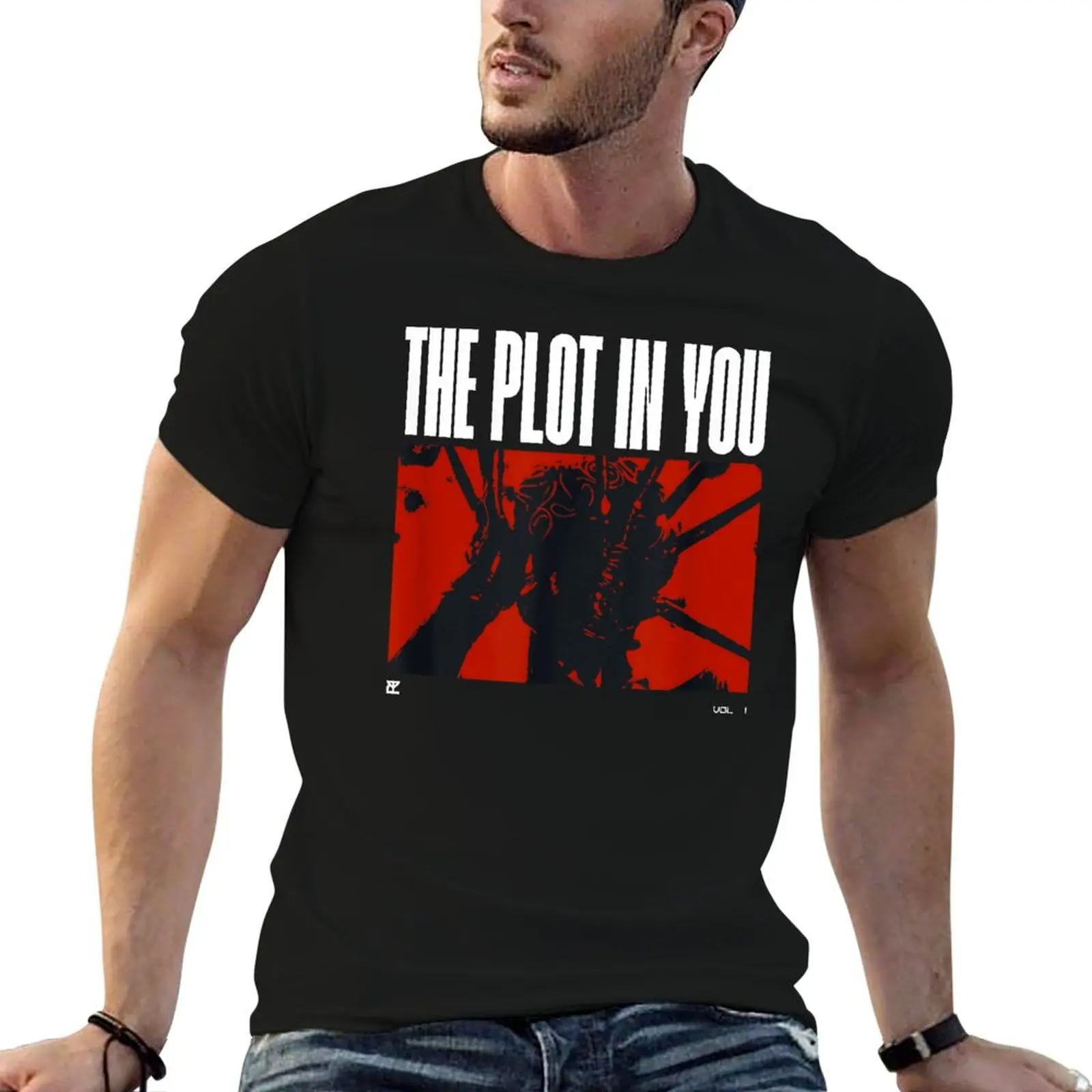 The Plot In You Band Tee T-Shirt Girocollo Motion Top Tee Umorismo Creativo Grafica Fitness Eur Taglia-image