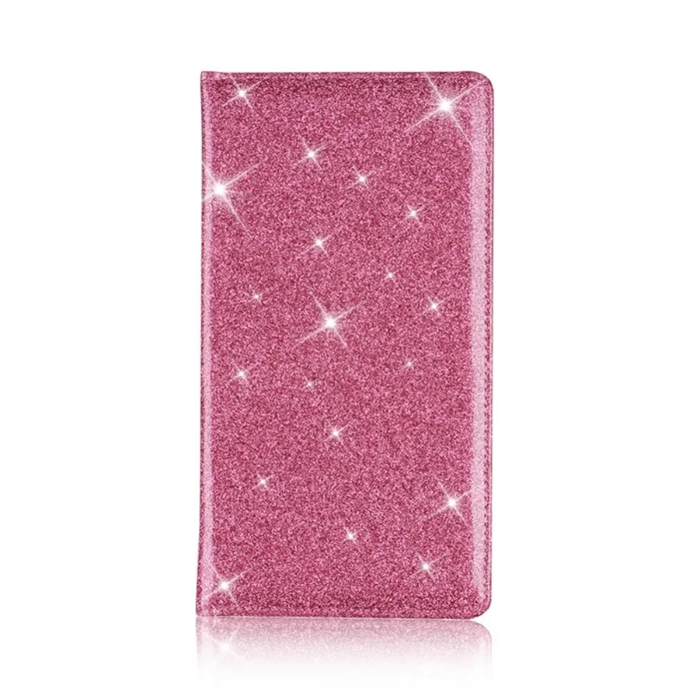 

Ultra-Thin PU Leather Wallet Long Design Multi-Functional Certificate Wallet Glittering Protective Cover Car Registration Cover