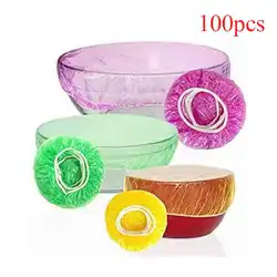 Reusable Durable Food Storage Covers For Bowls Elastic Plate Covers Vacuum Bags For Kitchen Food Plastic Fresh Seal