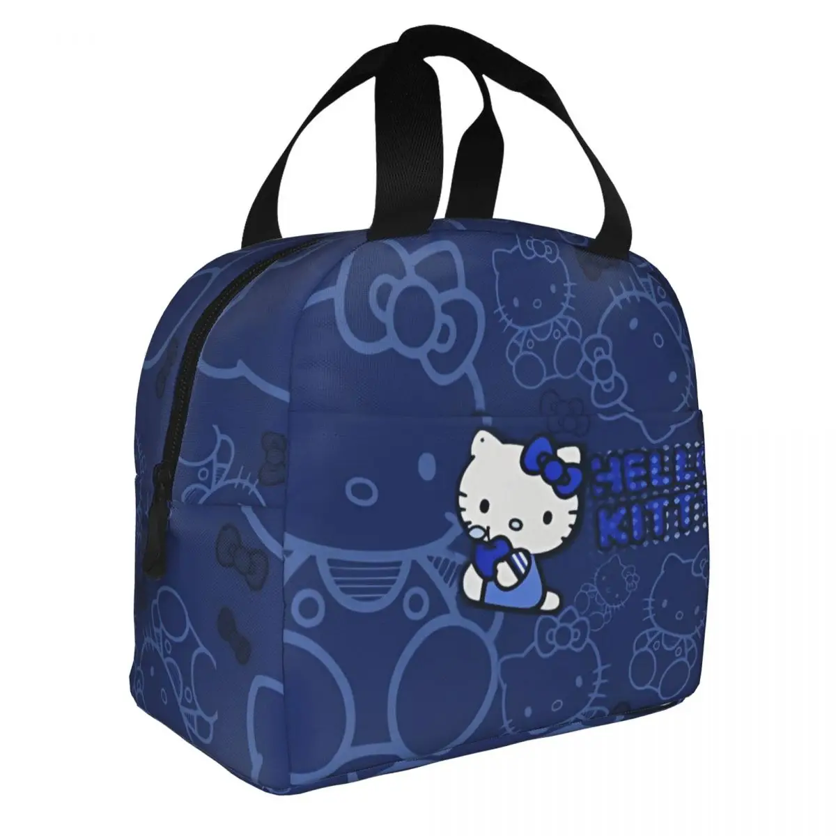 Hello Kitty Cute Cartoon Anime borsa da pranzo isolata contenitore per il pranzo ad alta capacità borsa termica Tote Lunch Box Office Travel