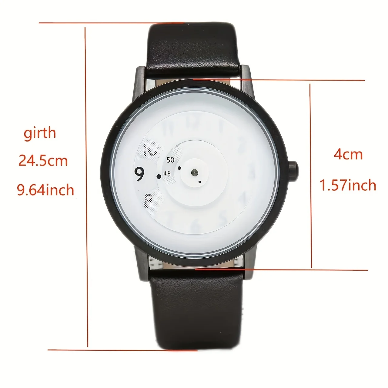 1pcBlack Technology Korean Edition Minimalist Trendy Fashion Concept Creative Personality Male and Female Student Couple Watch