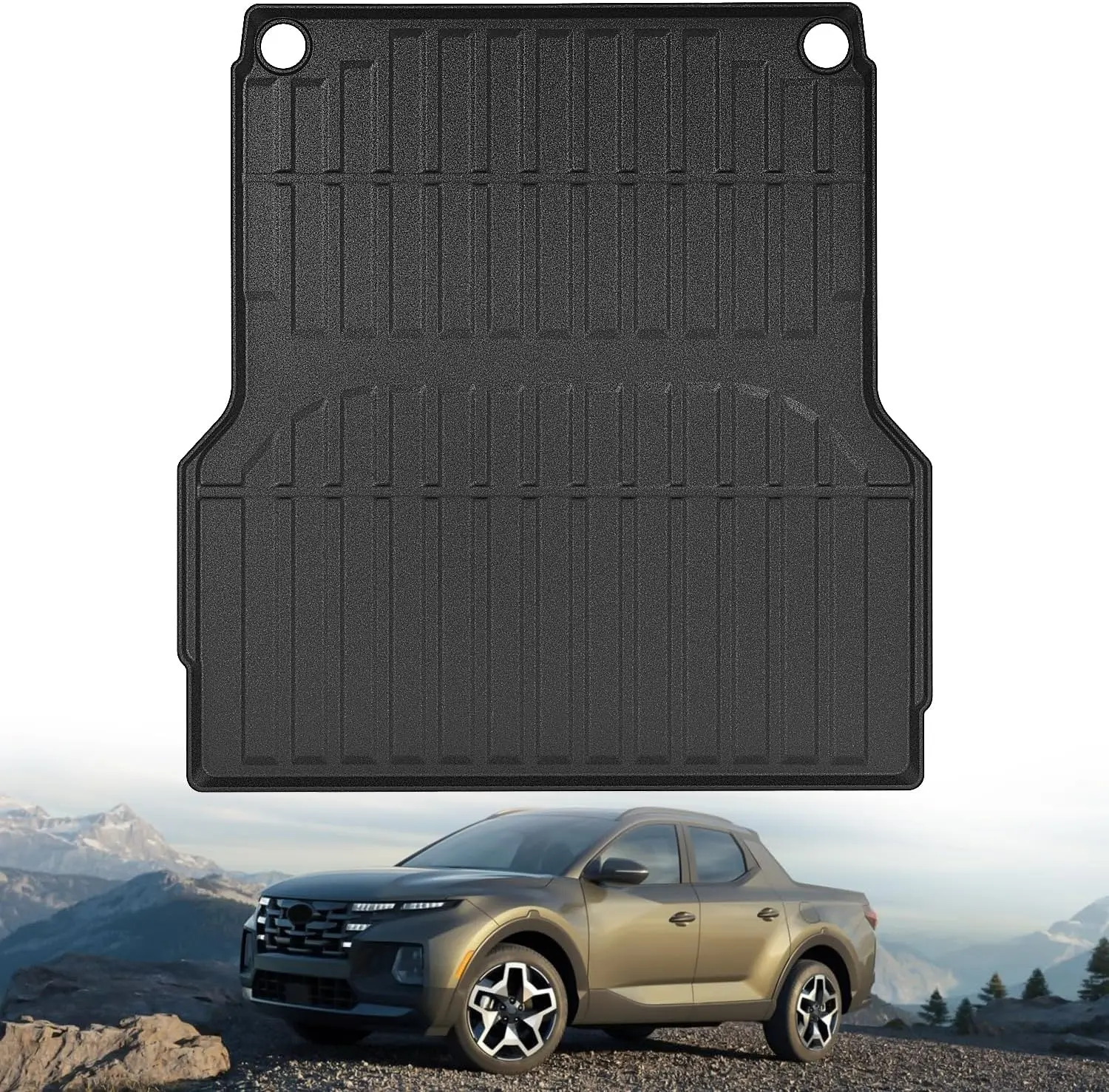 Nilight Truck Bed Mat Compatible with 2022-2026 Hyundai Santa Cruz 4.3 FT, Heavy-Duty Cargo Liner, Non-Slip, All Weather Protection