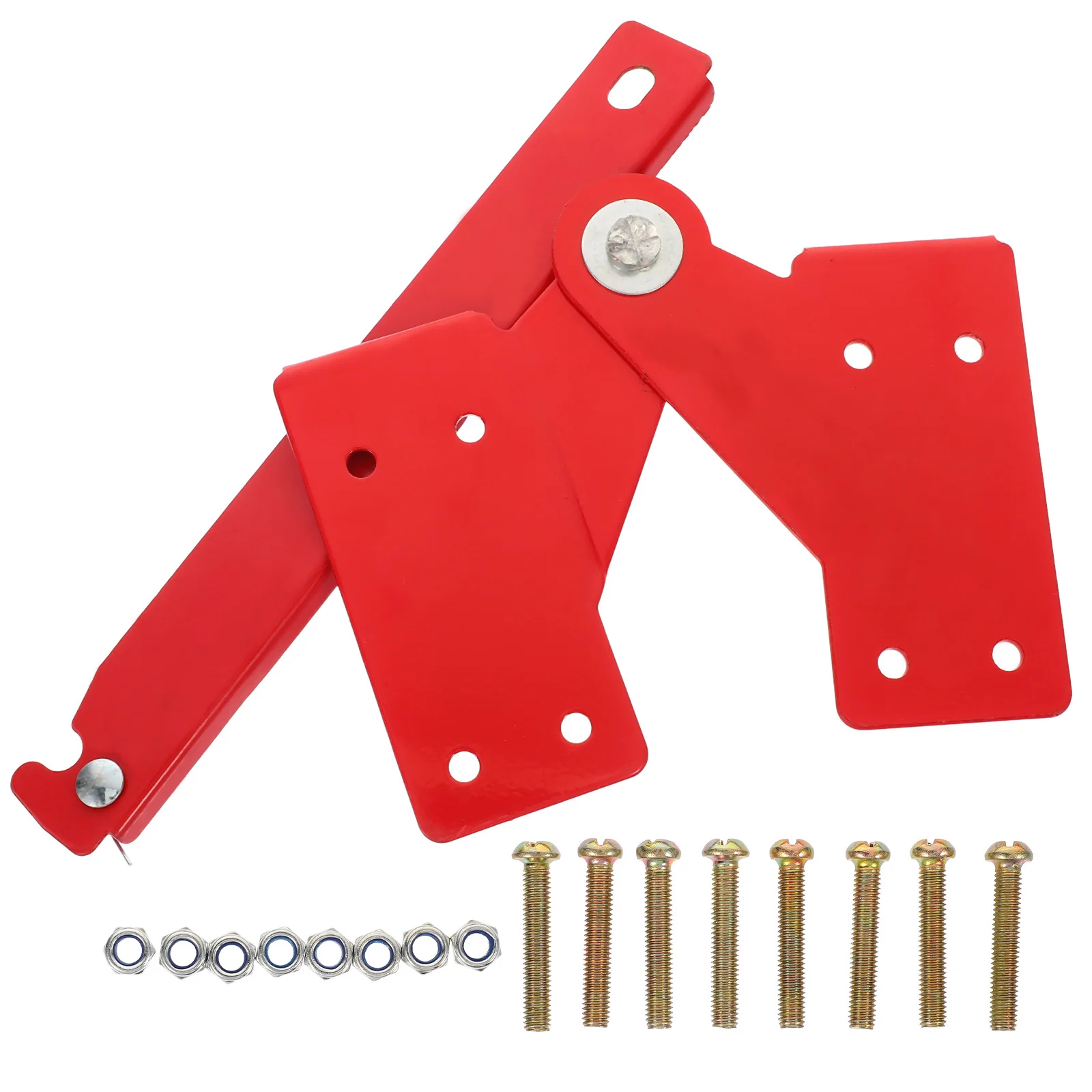 1Set Metal Ladder Hasp Hinge Folding Attic Stairs Replacement Parts Durable Lightweight Easy Storage Transport Engineering