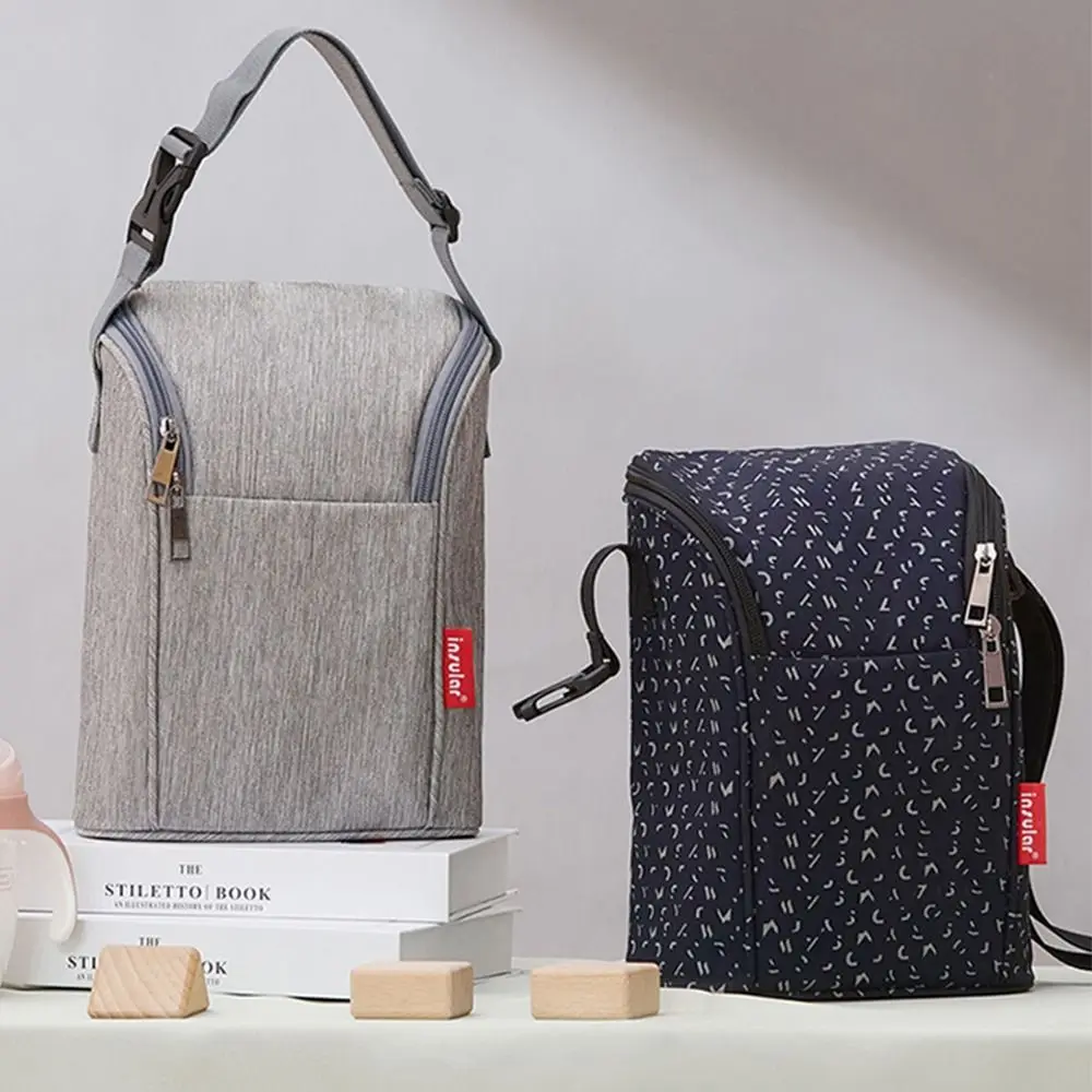 

Large-capacity Water-proof Zipper Heat Insulation Stroller Hanging Bag Breast-milk Storage Bag Baby Food Bag Feeding Bottle Bag