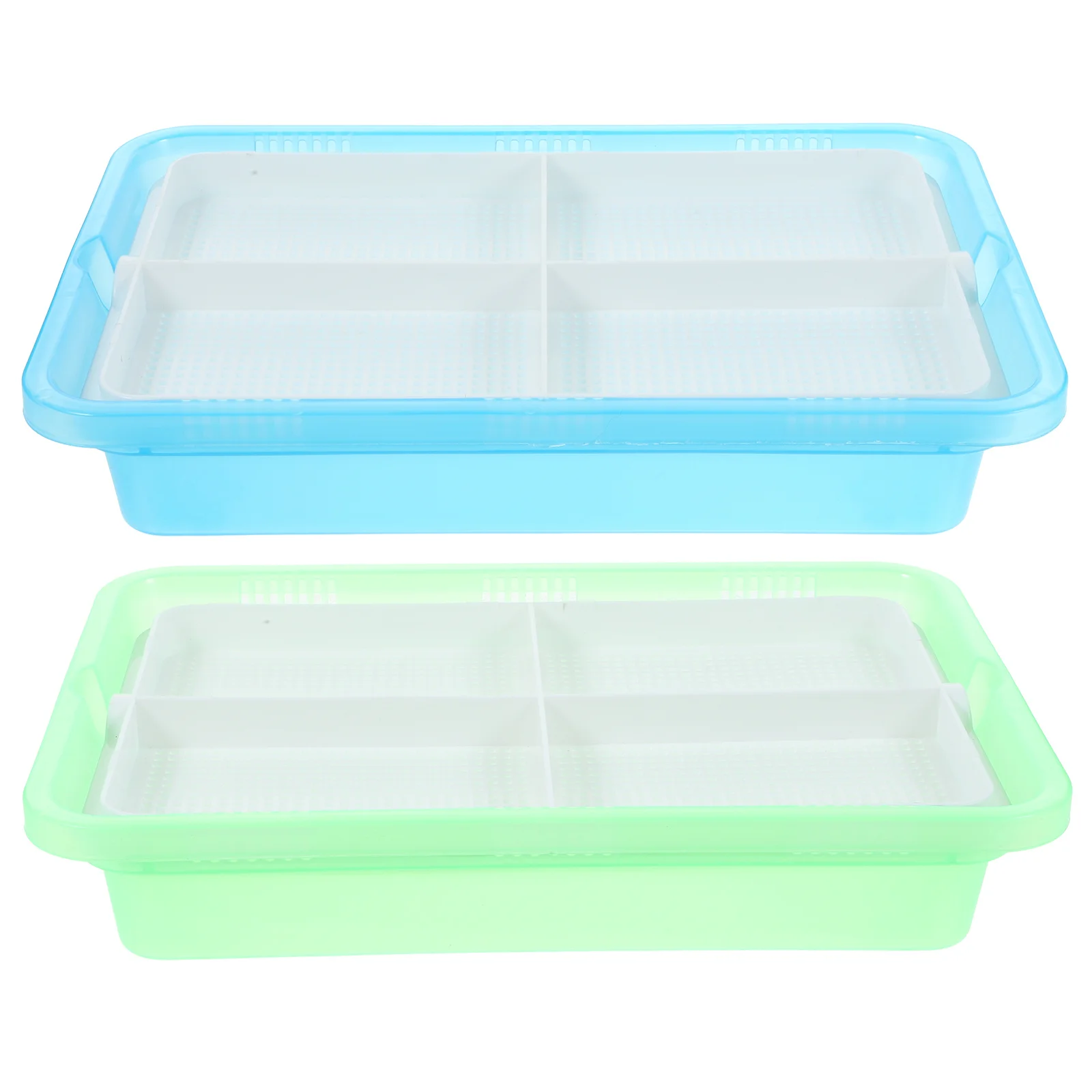 

2Pcs Cat Grass Planter Box Soilless Hydroponic Indoor Planting Box Durable Creative Catnip Planter Tray Cat Plant