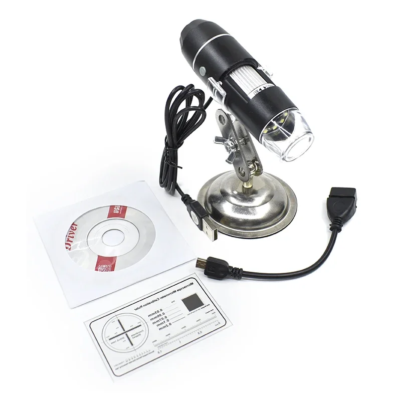 

1600X 1000X USB Microscope Handheld Portable Digital Microscope USB Interface Electron Microscopes with 8 LEDs with Bracket