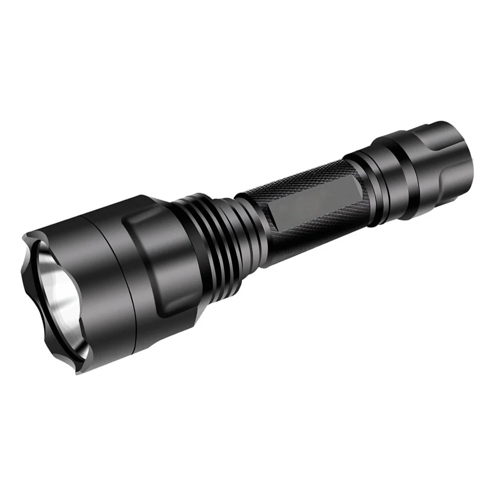

1Pcs Strong Light Flashlight Aluminum Alloy USB Rechargeable Waterproof Torch for Outdoor Camping Hunting Hiking Fishing