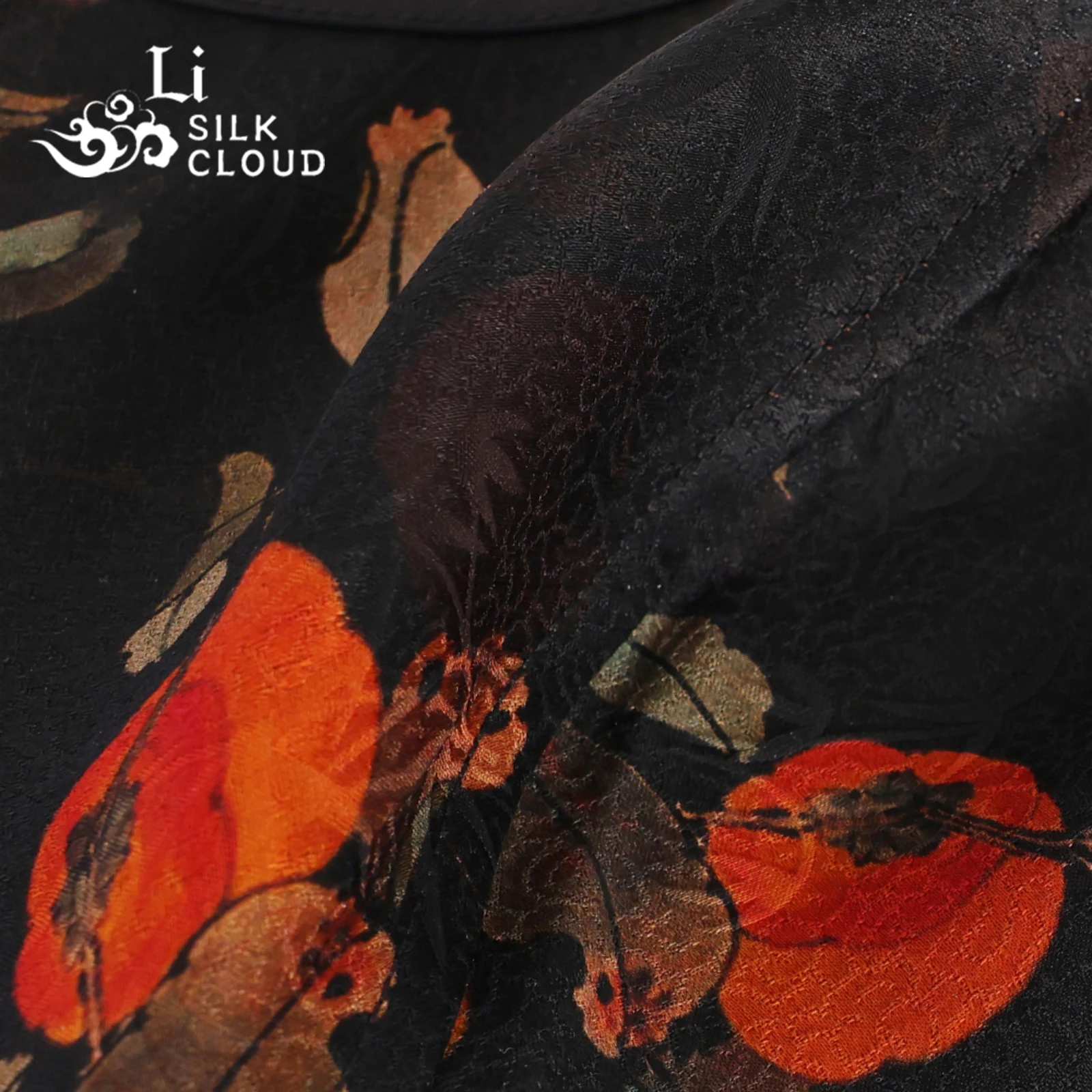 LI SILK CLOUD xiangyunsha 日焼け止めマスク、通気性のある生地、快適な再利用可能なフェイスカバー、広東ガーゼ