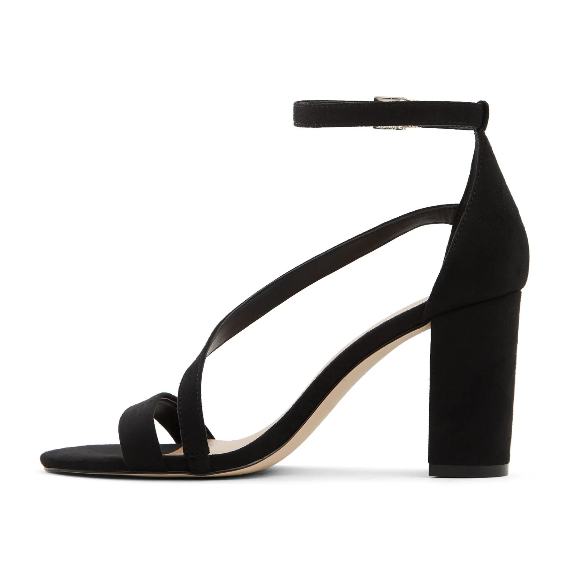 2024 New Women Sandals Large Size Fashion 8cm Low Thick Heels Shallow Suede OL Party Wedding High Shoes 8309-7VE
