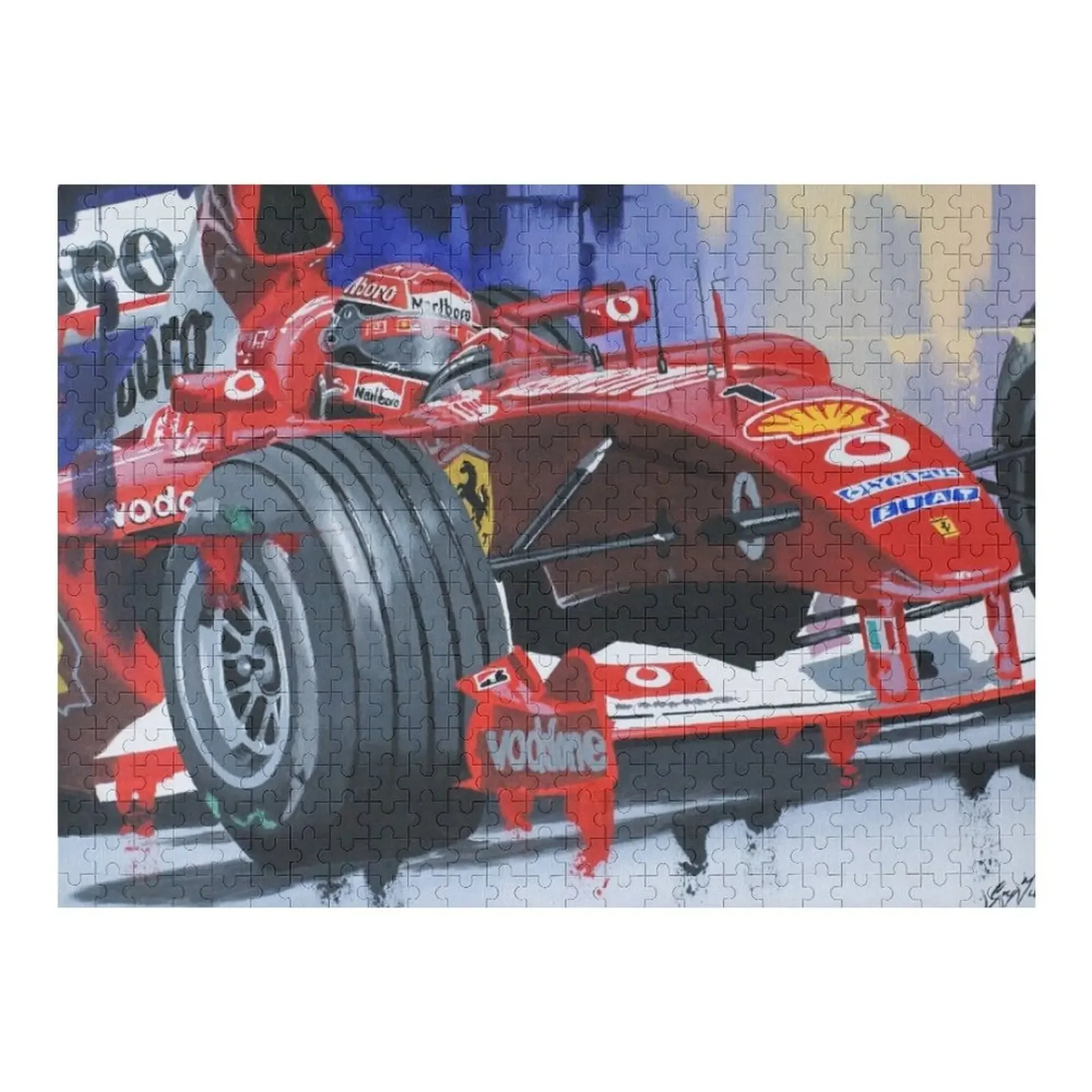 

MICHAEL SCHUMACHER by Greg Tillett Jigsaw Puzzle Scale Motors Anime Puzzle