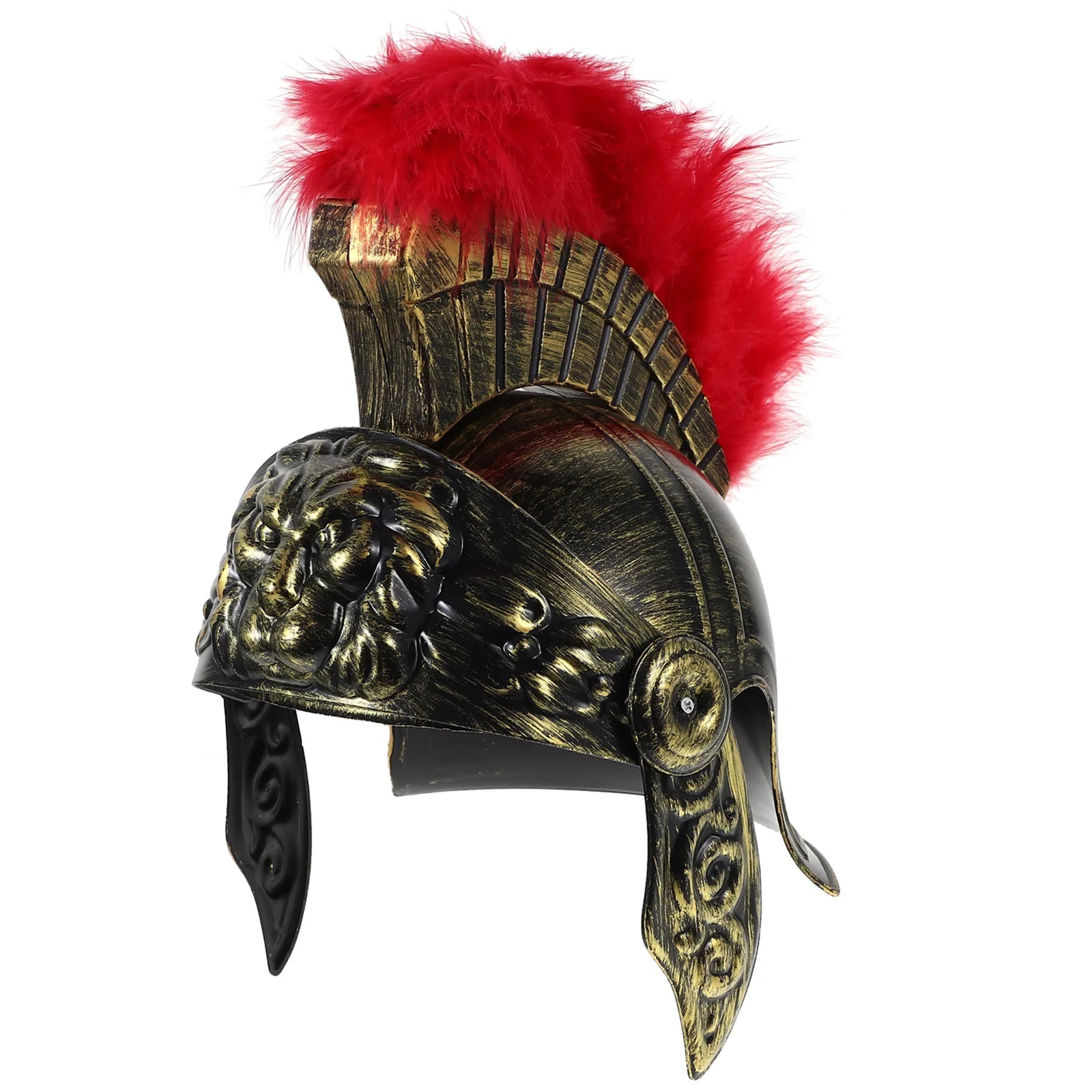

Samurai Hat Creative Plume Adults Roman Prom Historical Costume Accessory Soldier Plastic Men