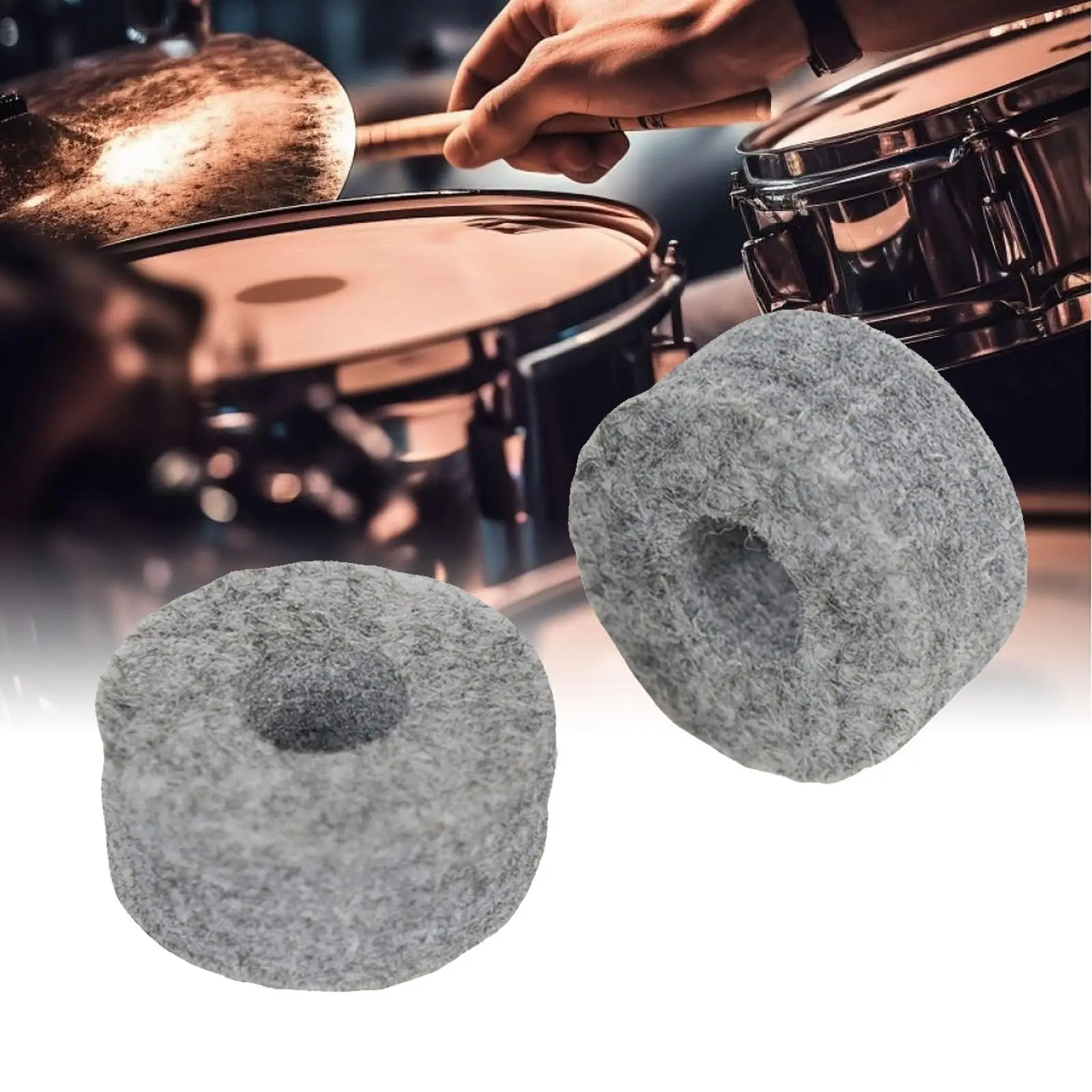 2Pcs Cymbal Stand Felts, Cymbal Felt Washer, Protect Your Cymbals, Drum Accessories, Drum Cymbal Felt Pads