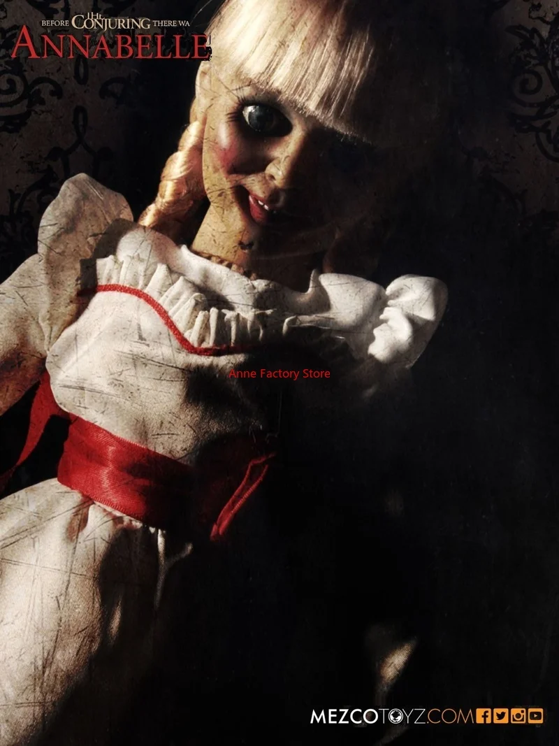 Spot Goods Mezco 46cm Ant Spot Annabelle muñeca de utilería de reproducción a escala Original grande muñeca móvil de 18 pulgadas
