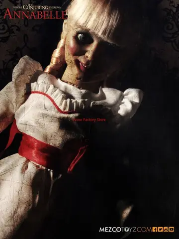 Spot Goods Mezco 46 cm Ant Spot Annabelle Grande scala originale Riproduzione Prop Doll Bambola in movimento da 18 pollici