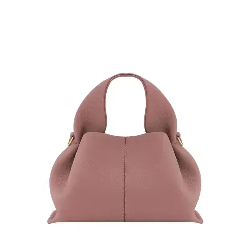 Cloud Bags for Women New French Luxury Brand Genuine Leather with Logo  Ladies Cowhide Simple Dumpling Shape Shoulder Handbag