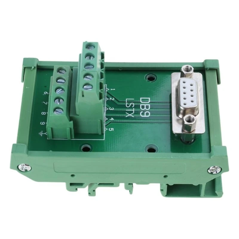 652F DB9 DB15 DB25 DB37 DB44 DB50 DB62 DB78 Mounted Terminal Block Gold Plate Pin Insulated Housing Adapter view 6