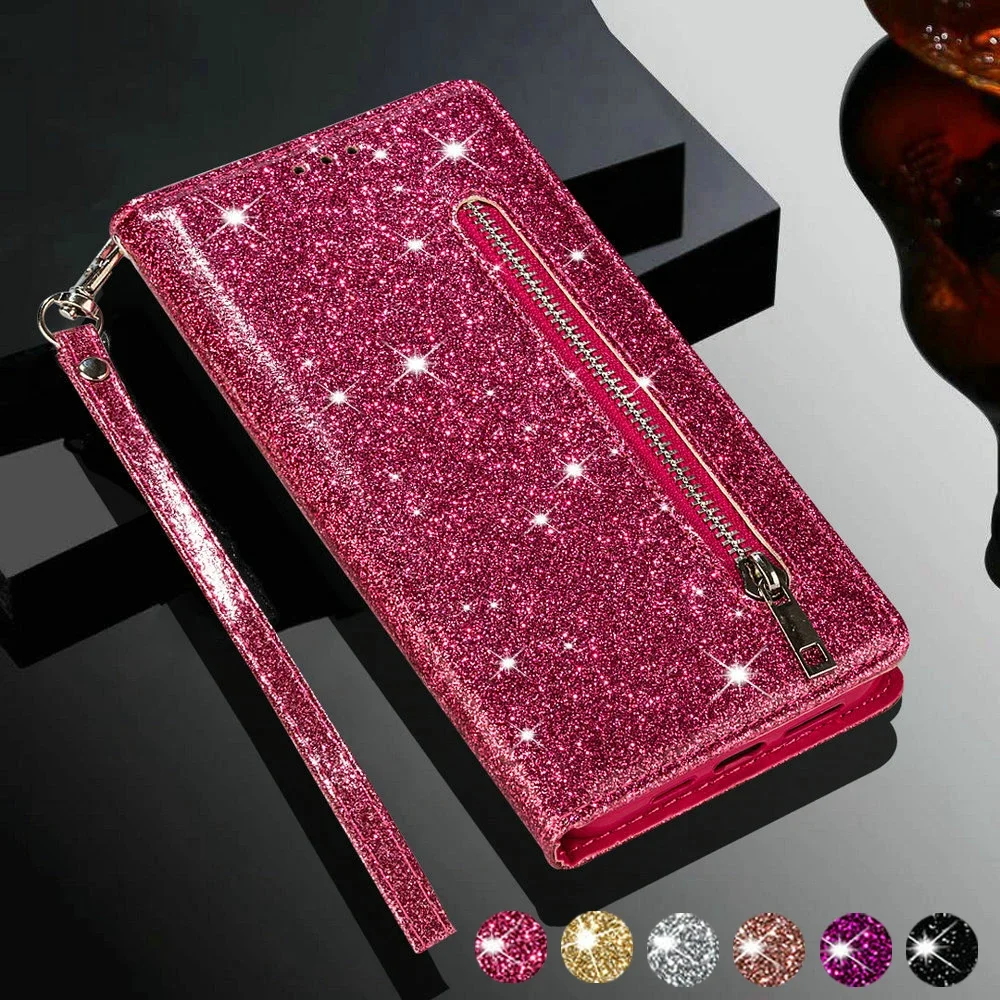 Zipper Wallet Leather Coque for Samsung A55 A34 A54 A15 5G Luxury Case Galaxy A25 A35 A14 15 A23 A52 72 05 A 54 55 35 Book Cover