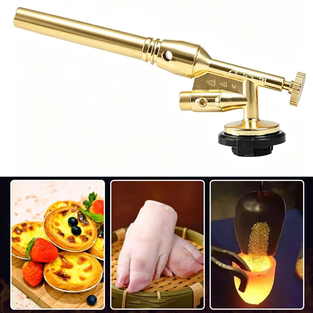 Protable Gas Burner Welding Torch Flame Gas Blowtorch Cooking Outdoor Soldering Butane AutoIgnition gas-Burner Lighter Heating