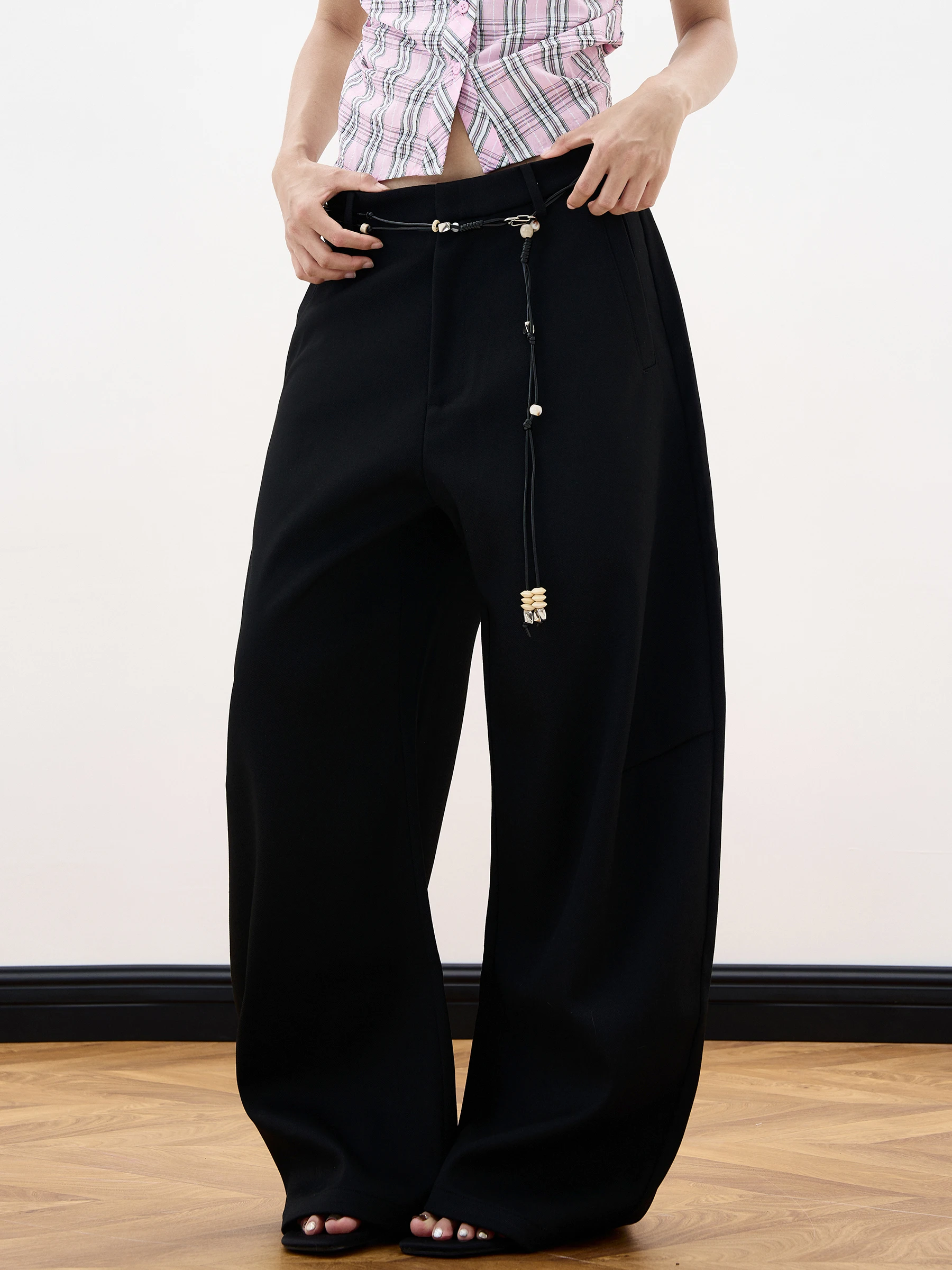 Black Wide Leg Casual Pants Wo - đánh giá và giá Tailored Trouser Wide