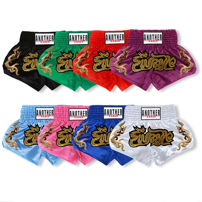 

Muay Thai Boxing Shorts Men Women Boys Girls Kids MMA Sports Fitness Kickboxing Short-Pants Sanda Martial Arts Boxeo Trunks