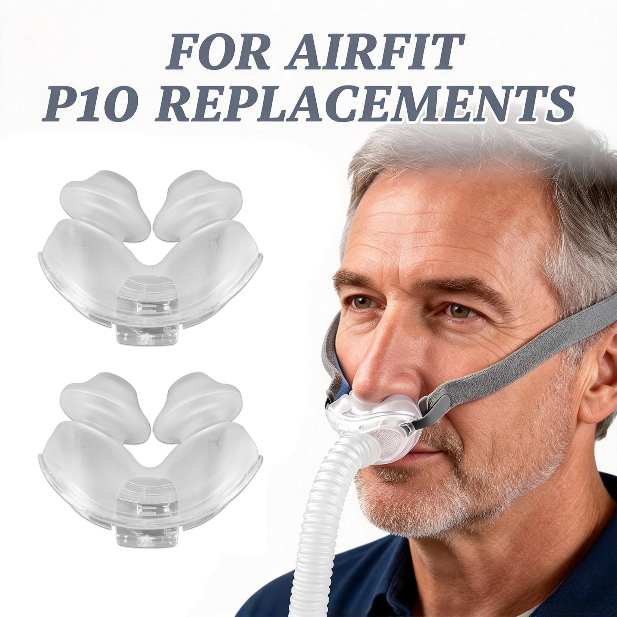 Anti Snore Contour Pillow - AirFit P10 Nasal Pillow Replacement Cushion,
