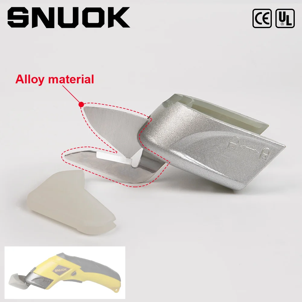 

SNUOK ножничная головка из нержавеющей стали JD3601, серебристая высокопрочная сменная бита 3,7 В, сменный комплект аксессуаров для электрических ножниц