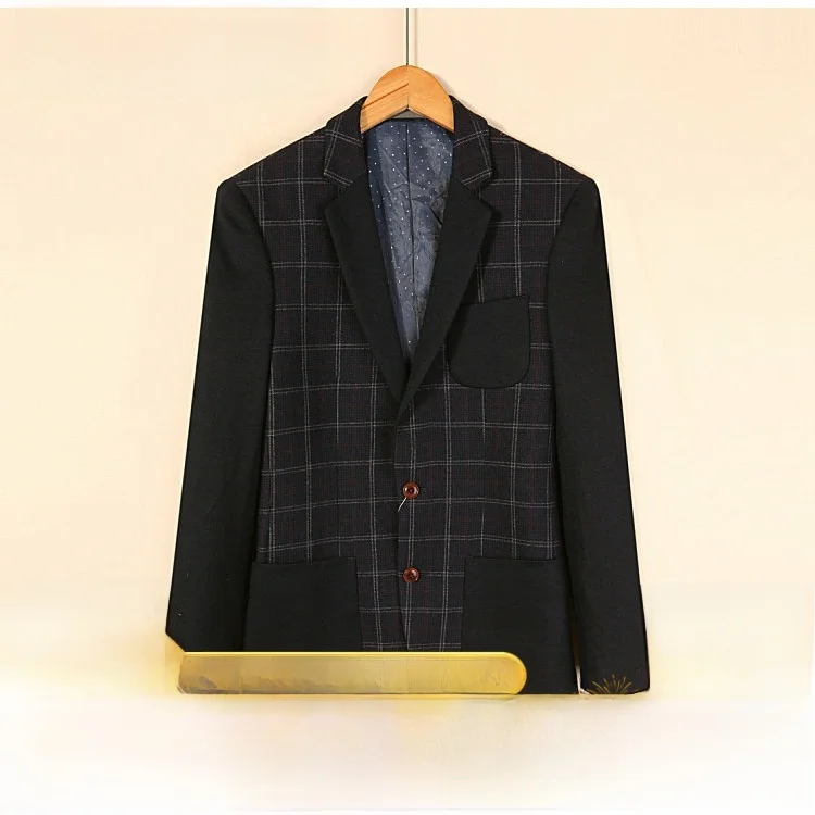 

Мужской повседневный костюм Mitei Busin: модный корейский стиль, зимняя одежда, верхняя одежда для мужчин, тонкий, стандартный крой