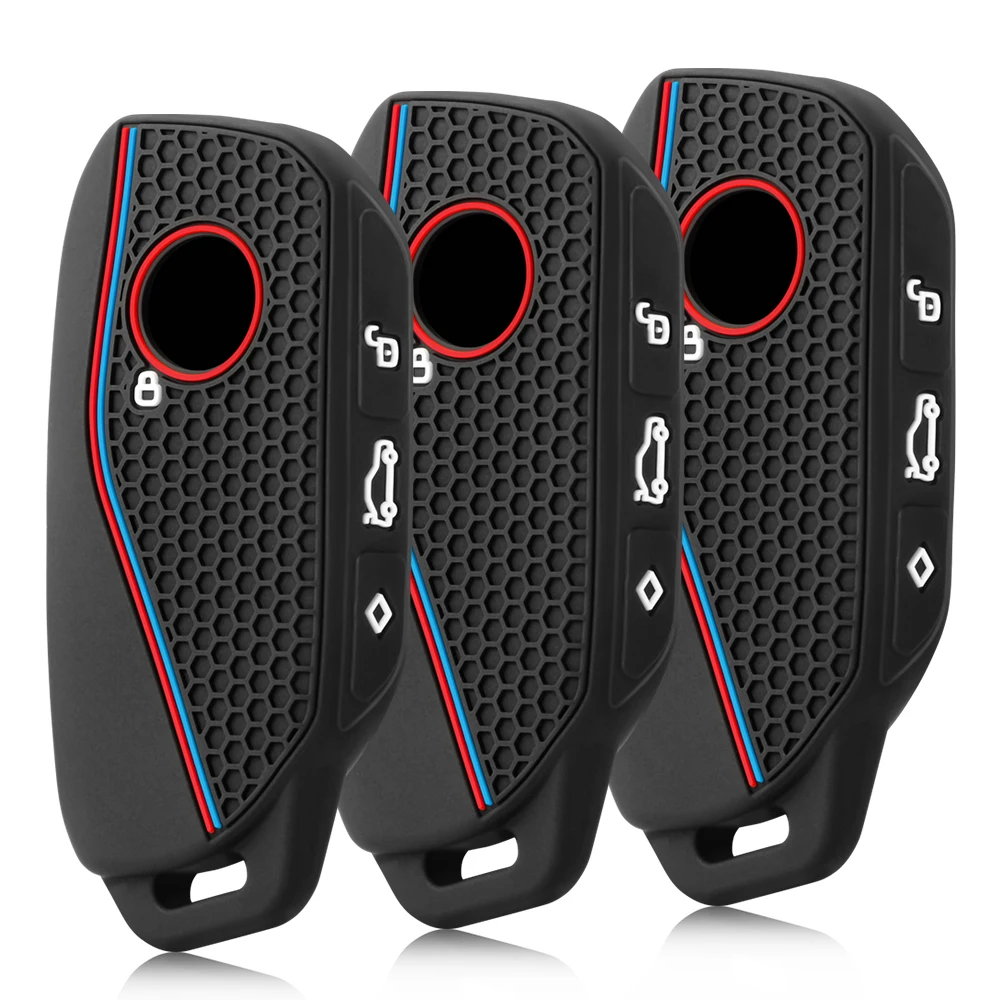 Silikon Auto Schlüssel Fall Abdeckung Schützen Shell Fob Für BMW I7 X7 G07 LCI IX I20 X1 U11 7 Serie G70 G09 XM U06 G81 M3 Schlüssel Zubehör