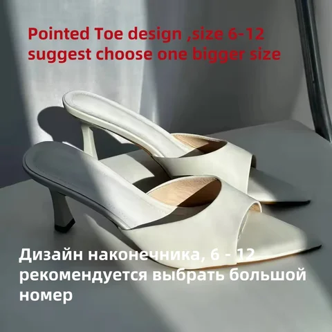 Женские босоножки на высоком каблуке FEDONAS, из мягкой кожи с острым носком