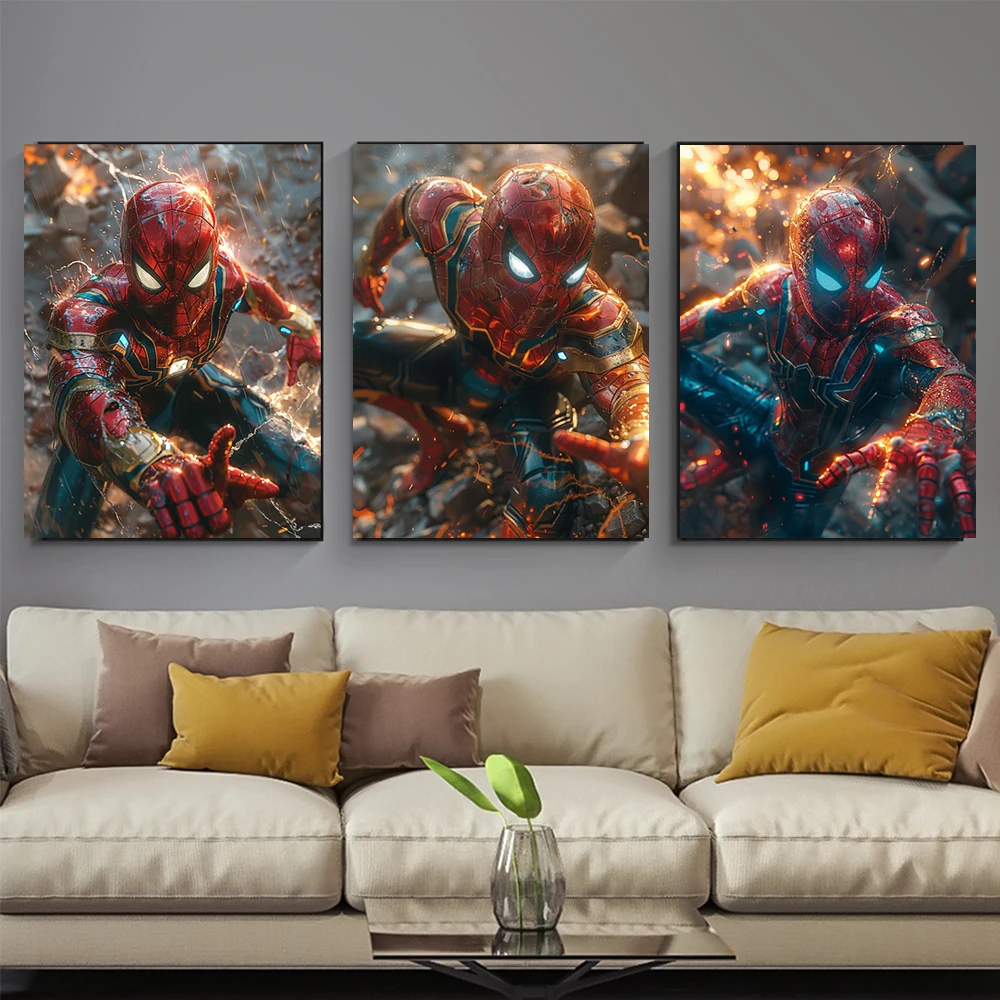 5D DIY Marvel Diamond Painting Mosaic Spiderman DIY Diamonds Paintings Handmade Square Rhinestones Embroidery Home Decoration