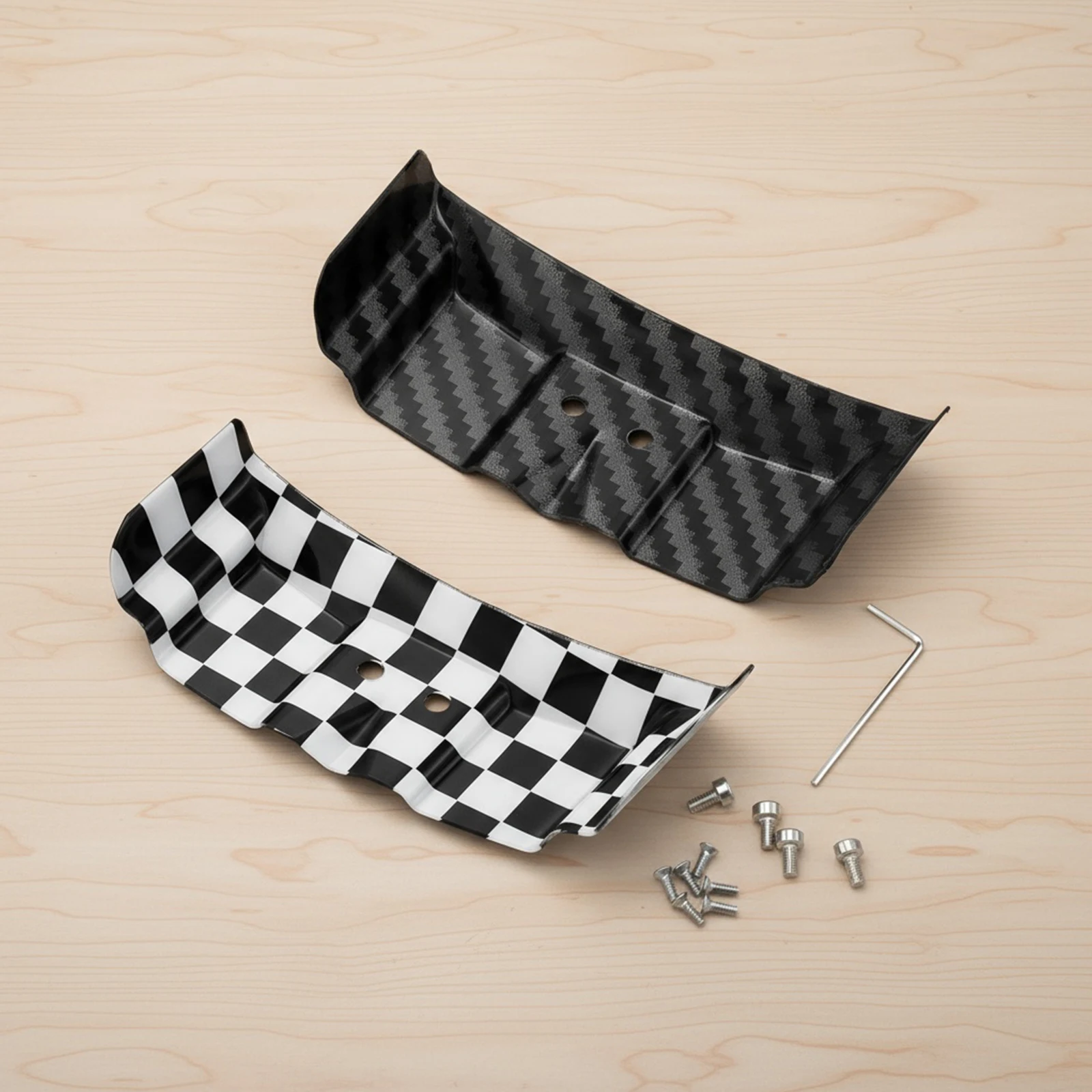 RC الذيل الجناح الخلفي الجسم الجناح المفسد ألياف الكربون الجناح الخلفي ل Losi 1/24 مايكرو-B 2WD عربات التي تجرها الدواب ترقية أجزاء