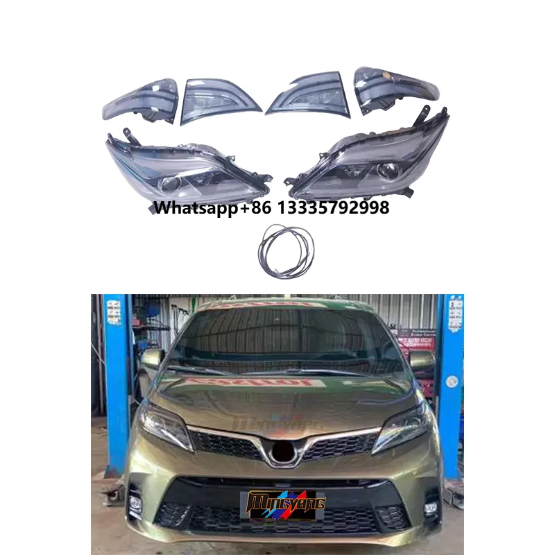 

High Quality Smoke Head Lamp Light Tail Light for Toyota Sienna 2011-2018
