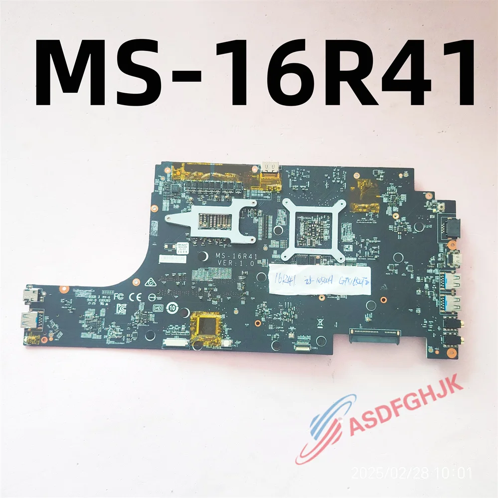 MS-16R41 FOR MSI GF63 LAPTOP MOTHERBOARD WITH I5-10500H CPU AND GTX1650MTI TEST OK