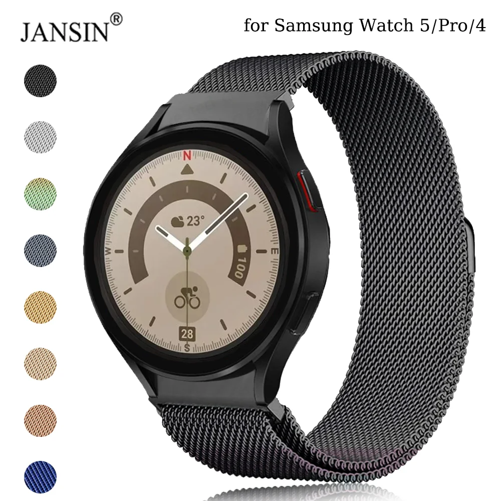 Strap For Samsung Galaxy Watch 5/4/4 Classic 44mm 40mm 46mm 42mm accessories No Gaps Metal Bracelet Galaxy Watch 5 pro 45mm Band