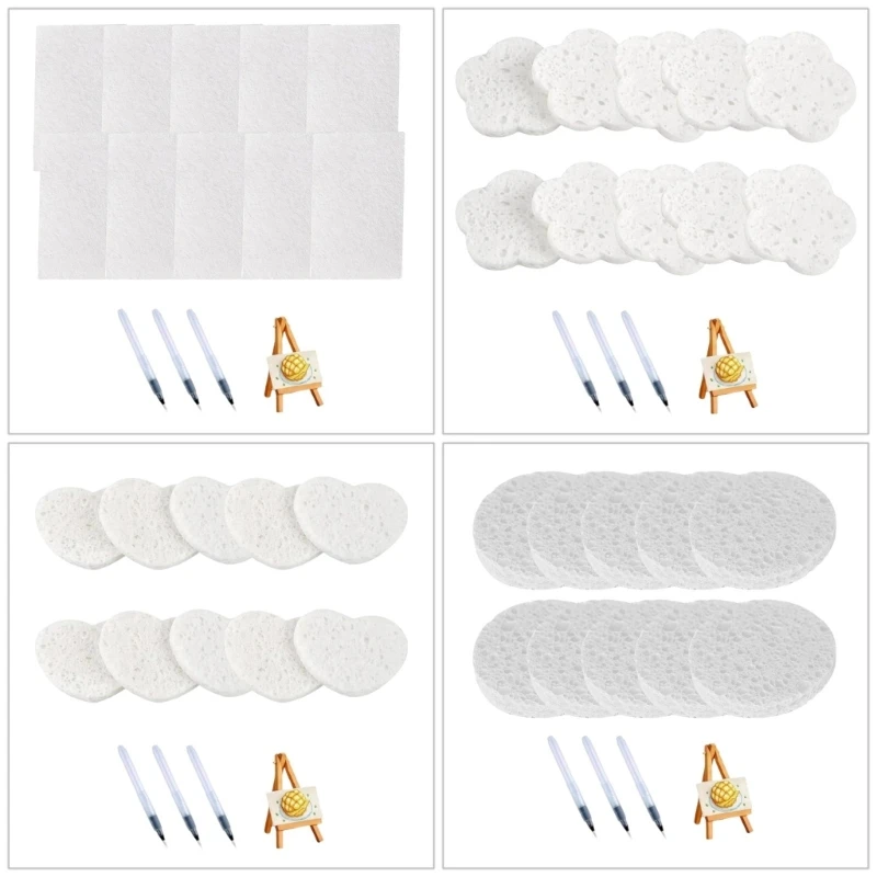 A5YC Magical Sponge Drawing Kits with 10 Papers 3 Pens Sensory Educational Activity Toy