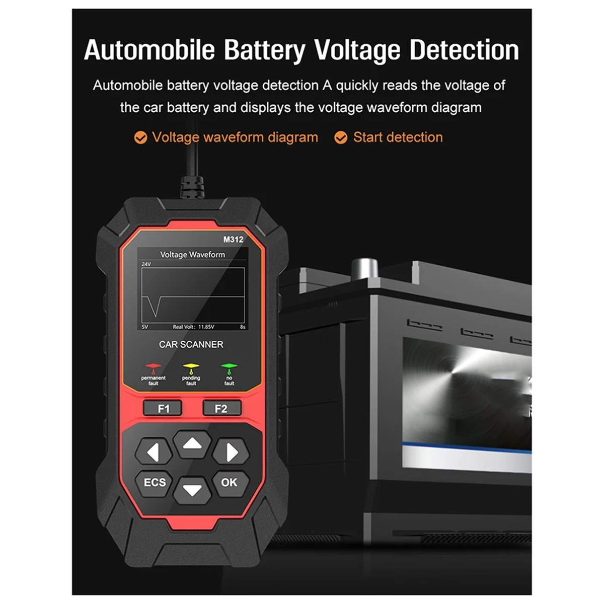 A04I M312 أداة تشخيص السيارات متعددة اللغات Obd2 لقارئ رمز السيارة المحمول #3