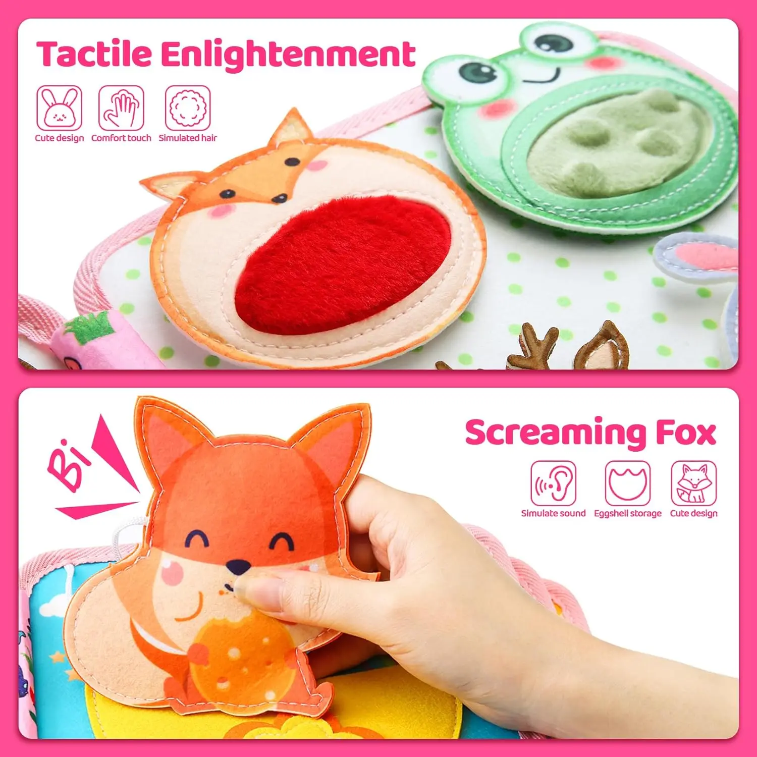 Baby Spielzeug Weiche 3D Tuch Buch Erste Buch Montessori Infant Frühen farbe Kognitive Pädagogisches Spielzeug Lernen Grundlegende Leben Fähigkeiten Spielzeug – Detail 37