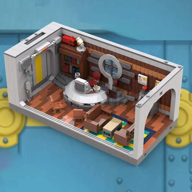 مدينة لعبة عرض الشارع نموذج MOC قوالب بناء مكتب المشرف وحدات التكنولوجيا الهدايا عطلة تجميع ألعاب أطفال البدلة