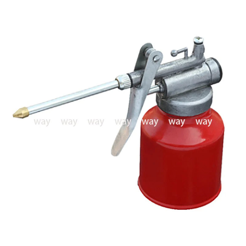 High - Pressure Machine Oil Can 250ML Plastic Hose Resistant To Copper Tip Nozzle Oiler Oil Spray Bottle Nozzle Machine Oil Pot