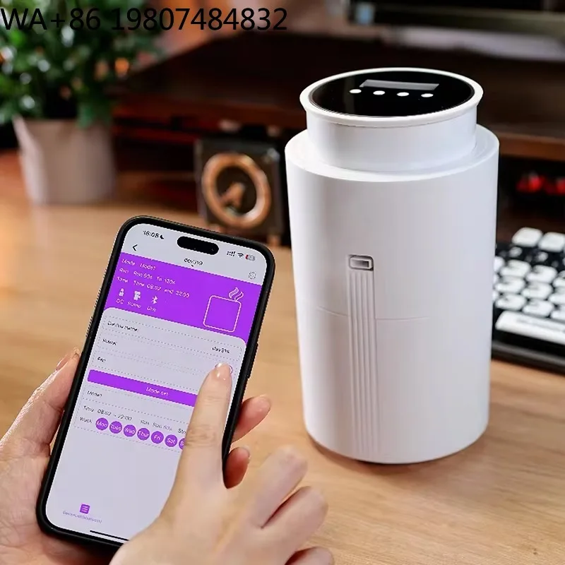 CE Certified 400ml  Fragrance Nebulizer Smart App Control Waterless Scent Diffuser Custom Logo Wholesale Supply For Hotel