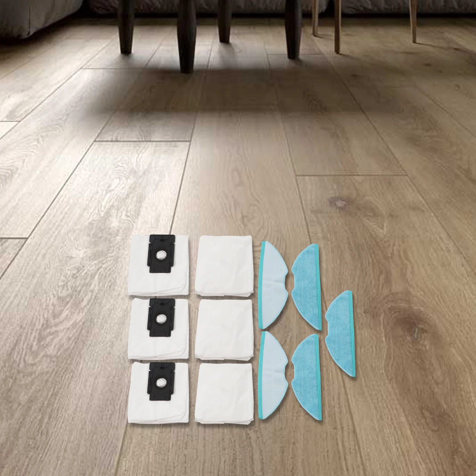 Cleaning Essentials for MEDION for x50 SW MD 2004 Robot Vacuum 5 Mop Cloths and 6 Dust Bags for Optimal Performance