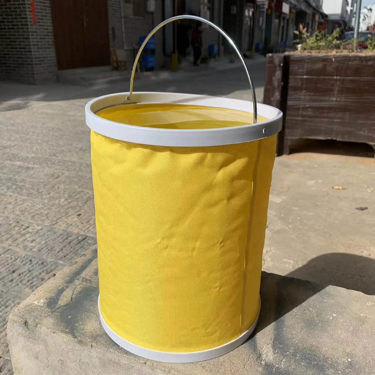 For 15L Collapsible Portable Water Bucket Foldable Container for Car Washing Camping Fishing Travel Home Use
