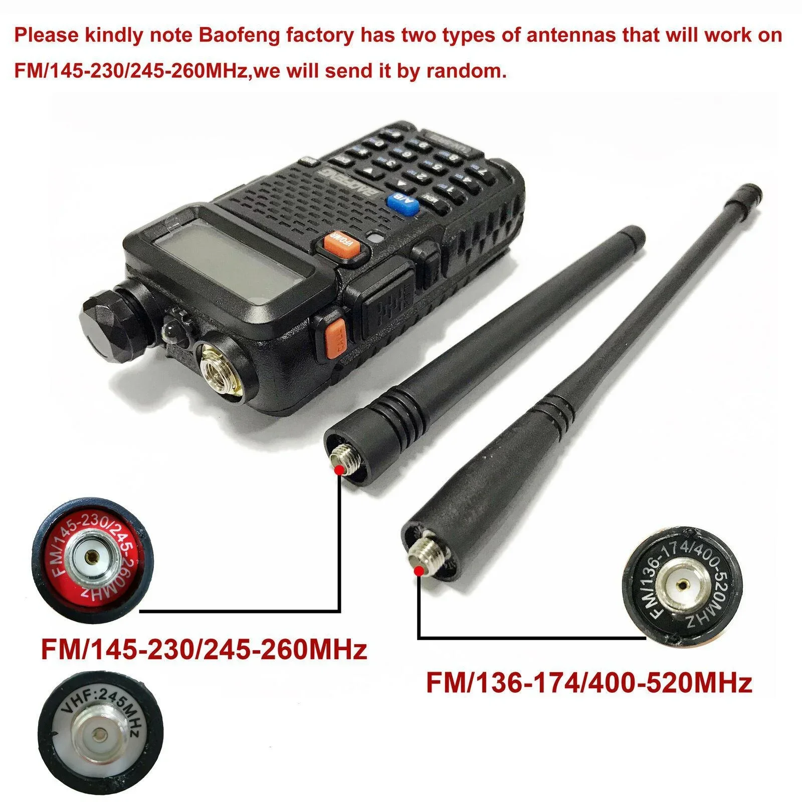 BAOFENG-UV-5III tragbares Walkie-Talkie, Zwei-Wege-Radiosender, Zwei-Wege-Transceiver, 1800mAh Tri-Band-CB, UKW/UHF, wasserdicht