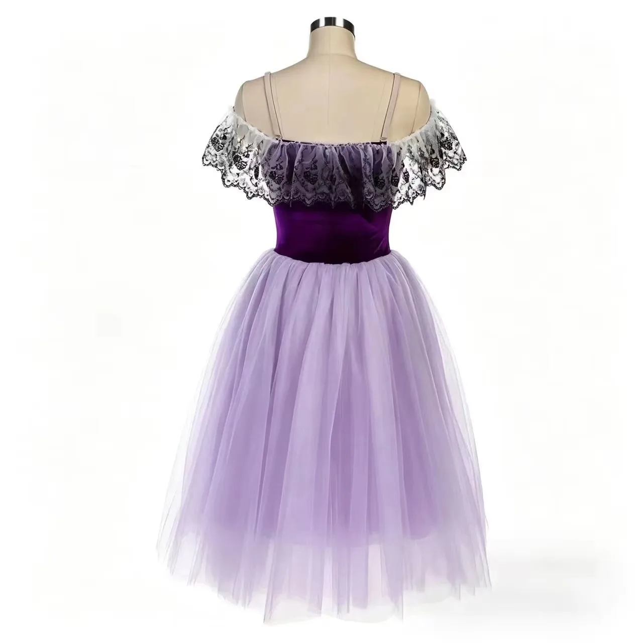 children's-ballet-skirt-performance-clothing-purple-slash-neck-lace-gauzy-sequins-patchwok-long-competition-special-dance-adult